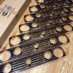 NOS ORIGINAL GOLF MK2 GTI 16V RED STRIPE QUAD ROUND GRILL