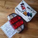 Rare NOS FIFFT Clear/red tail light set for golf mk2.