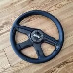 Rare BBS Four spoke steering wheel with “carbon tech”  insert