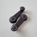 Window Winder Set Dark Brown With Chrome Mk1