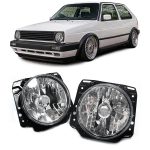 Crystal Clear Headlight Set Golf Mk2