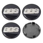 BBS Carbon Look Wheel Cap Set 70,6mm