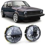 Crosshair Headlight Set Golf Mk1