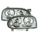 Crystal Clear Headlight Set Golf Mk3