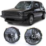 Smoked Clear Headlight Set Golf Mk1